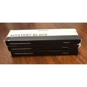 Montblanc Mystery Black Rollerball LeGrand Refills Medium 3 Packs ( 6‎ Refills)